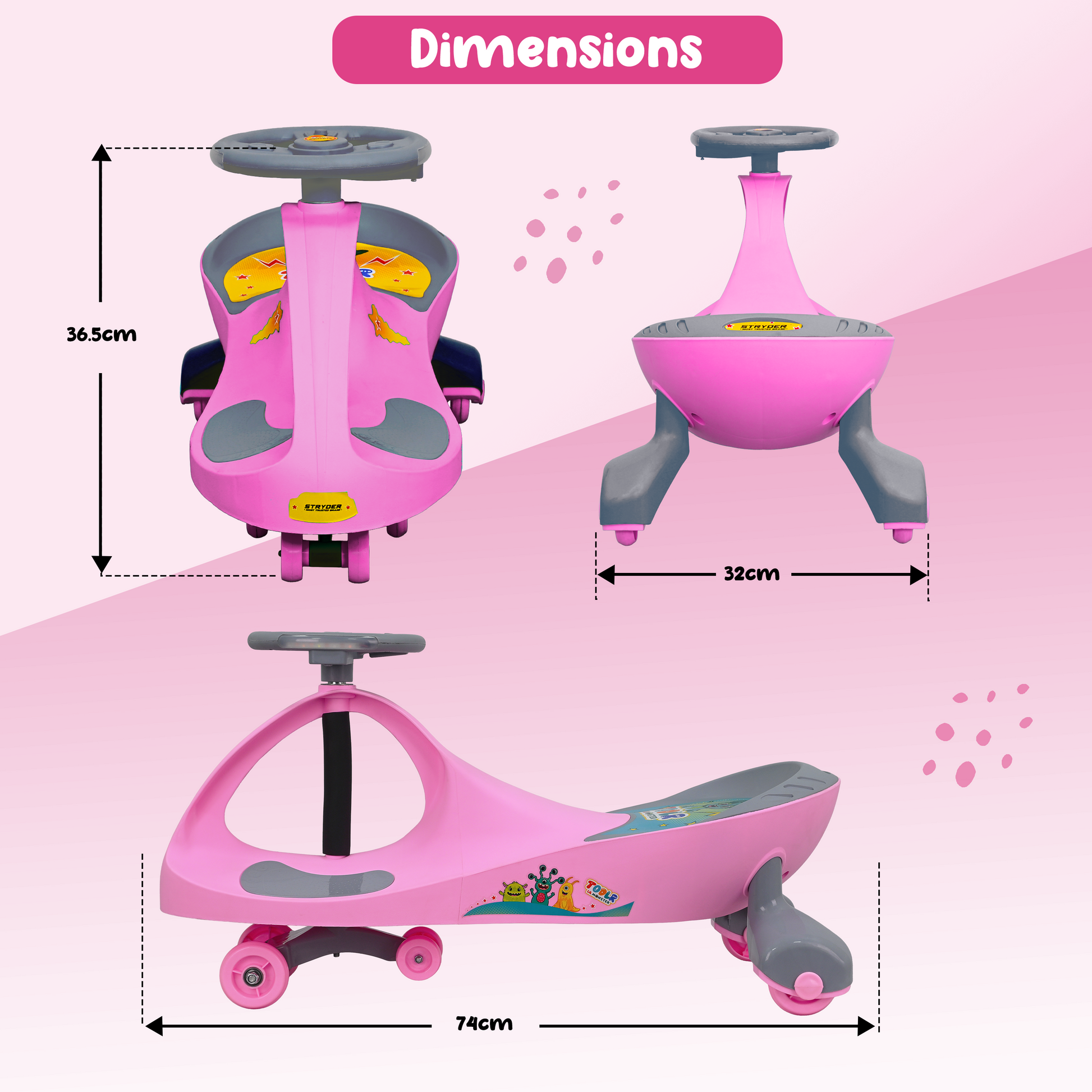 Tata Swing Car - Pink
