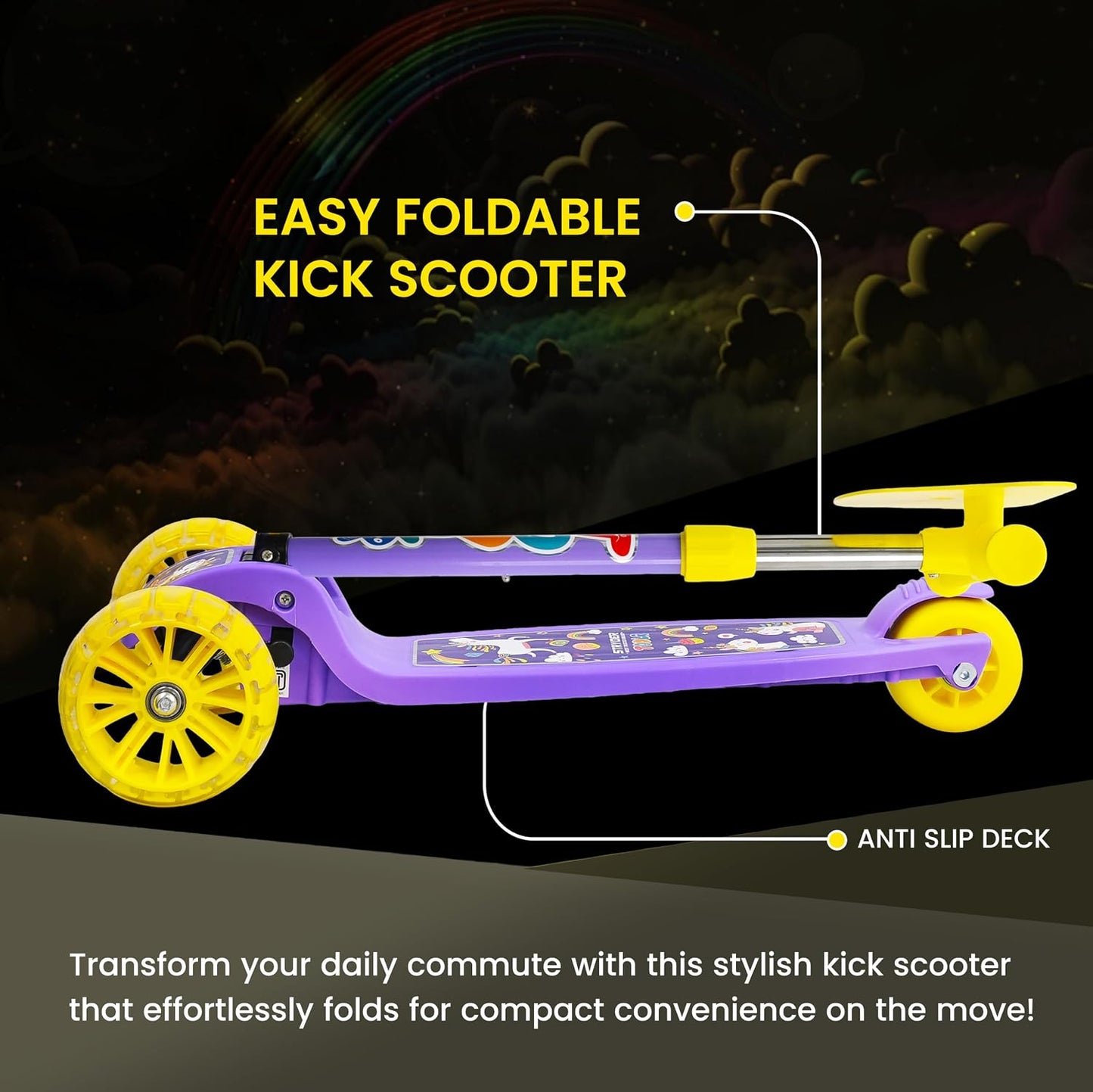 TODLR DINO Kick Scooter -Purple 