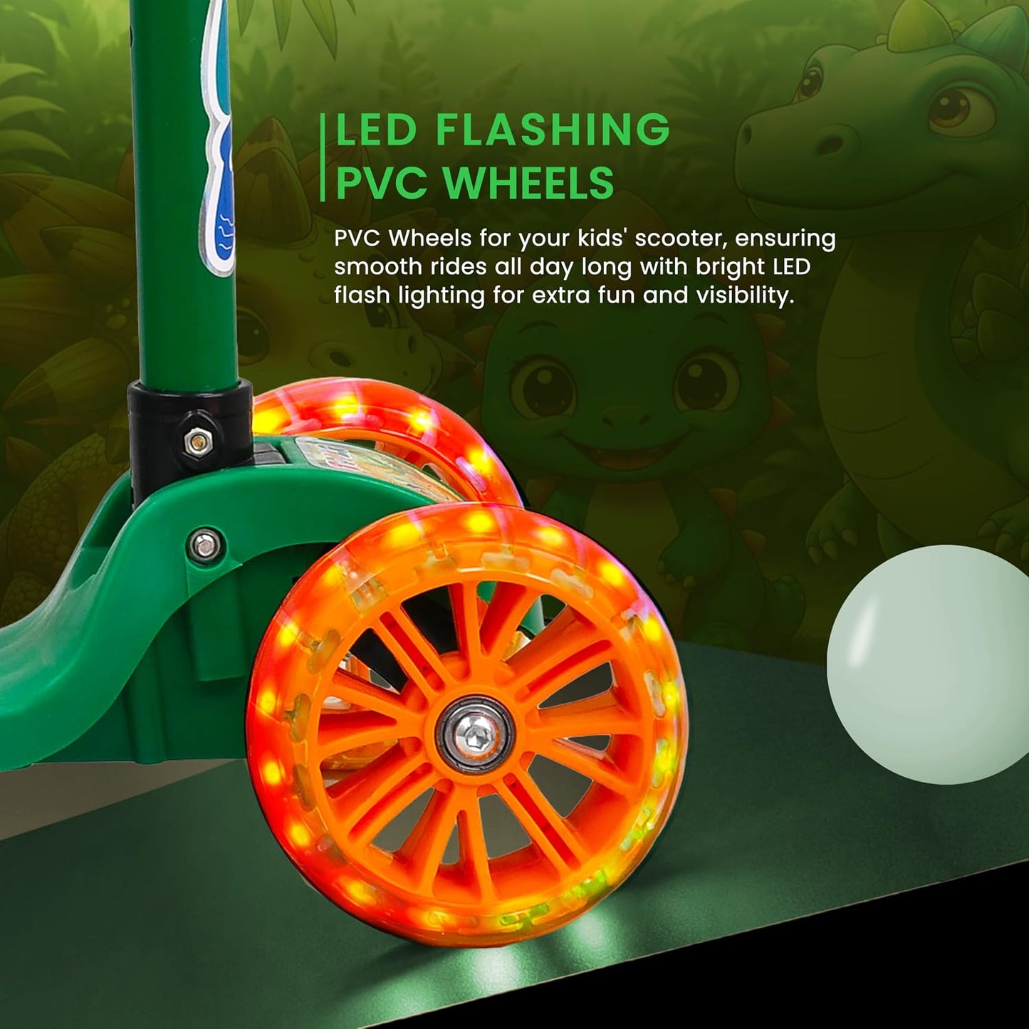 TODLR DINO Kick Scooter -Green