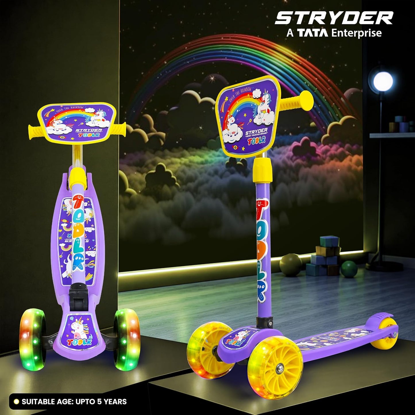 TODLR DINO Kick Scooter -Purple