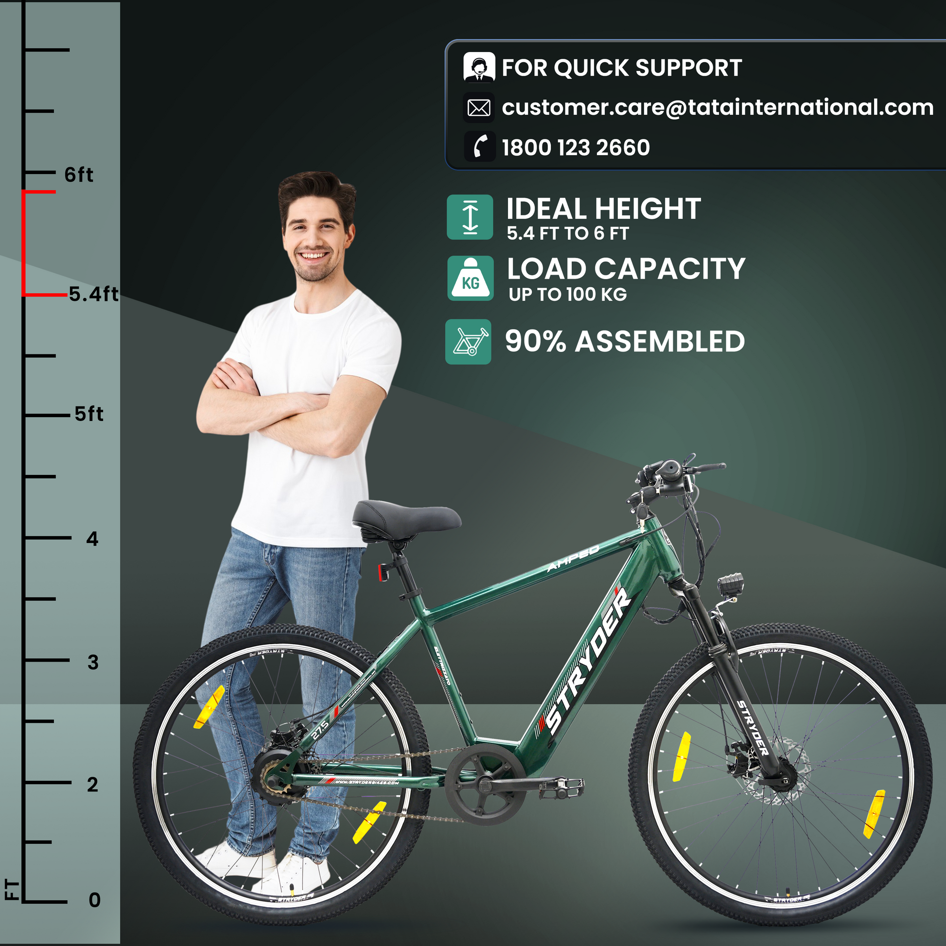 tata amped - forest green