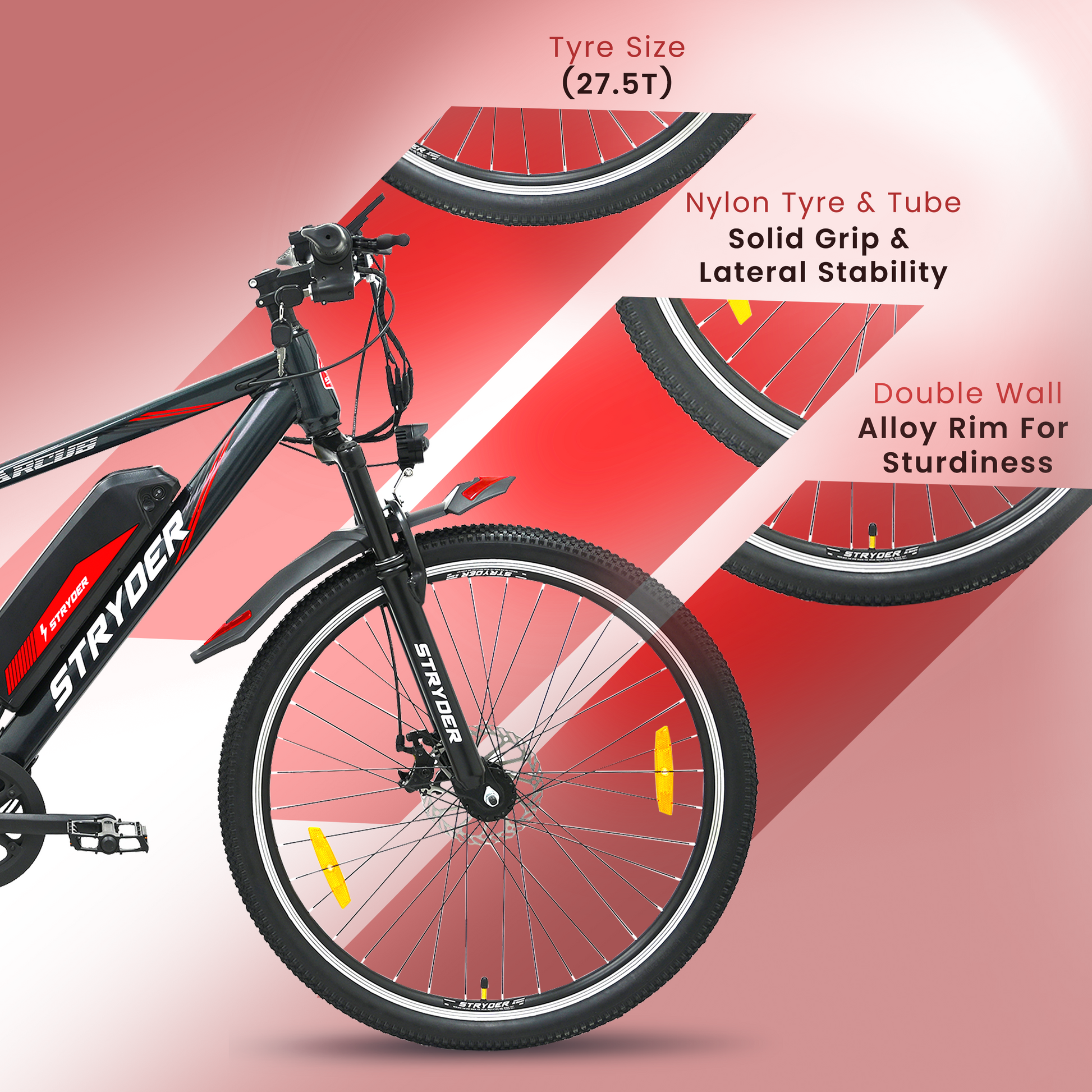 27.5T ARCUS E-Bike - Black