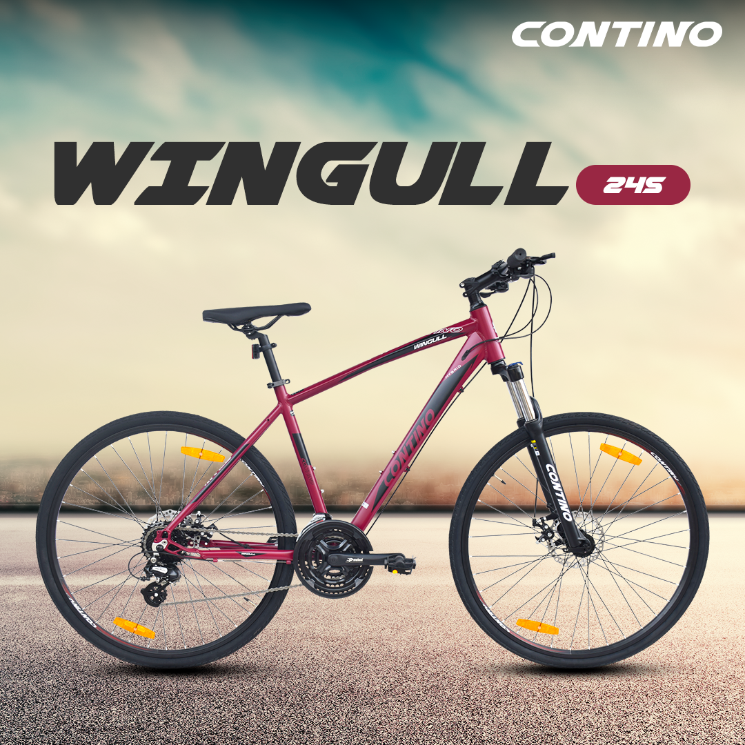 Buy Contino 700C Wingull 24 Speed Hybrid Cycle Stryder Bikes