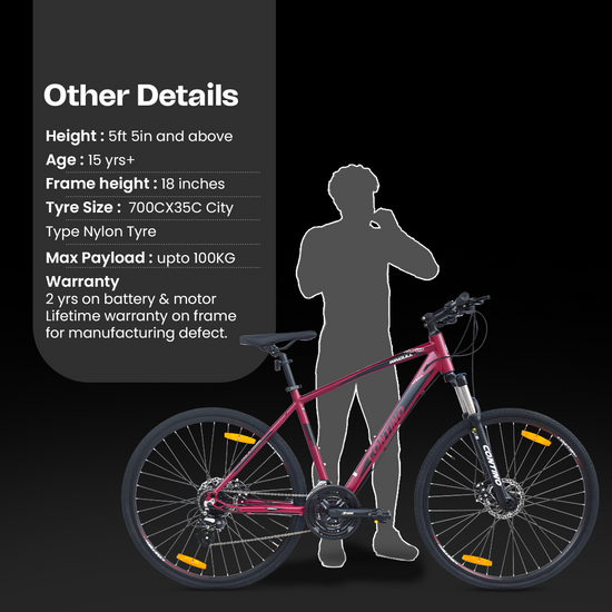 Buy Contino 700C Wingull 24 Speed Hybrid Cycle - Stryder Bikes