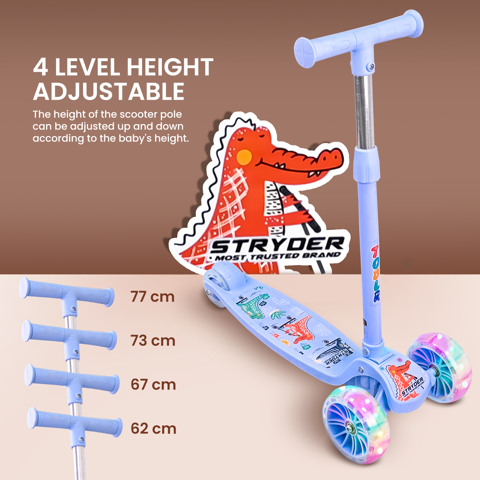 tata todlr kickscooter - blue