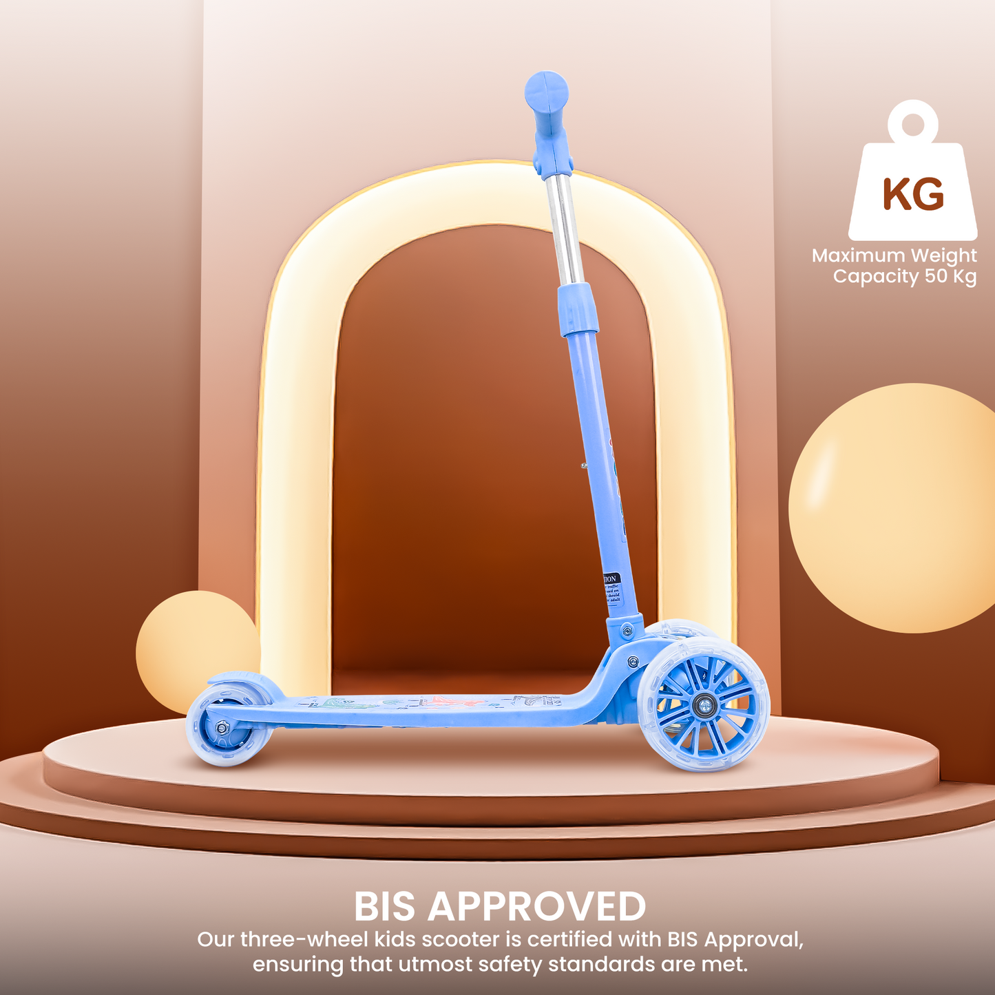 tata todlr kickscooter - blue