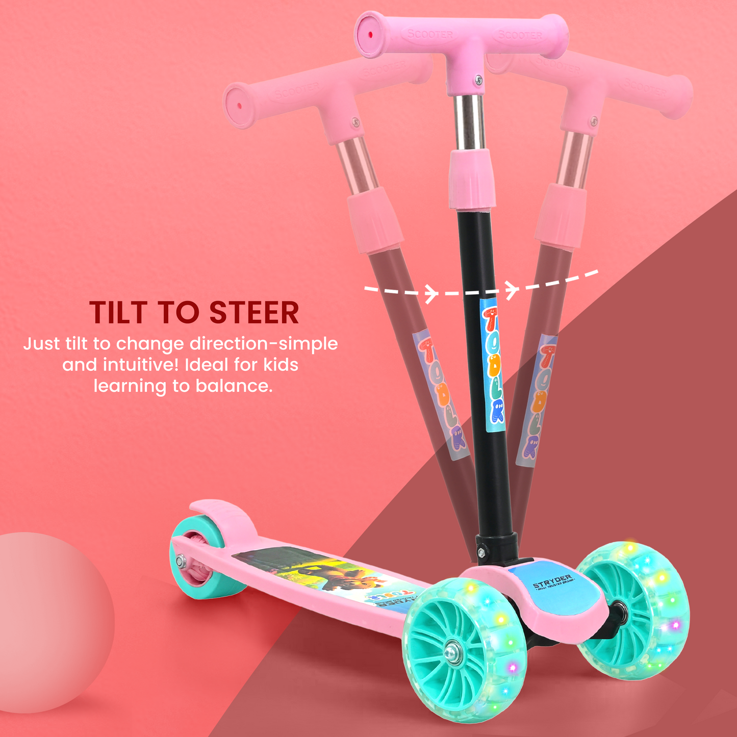 TODLR Kick Scooter - Pink