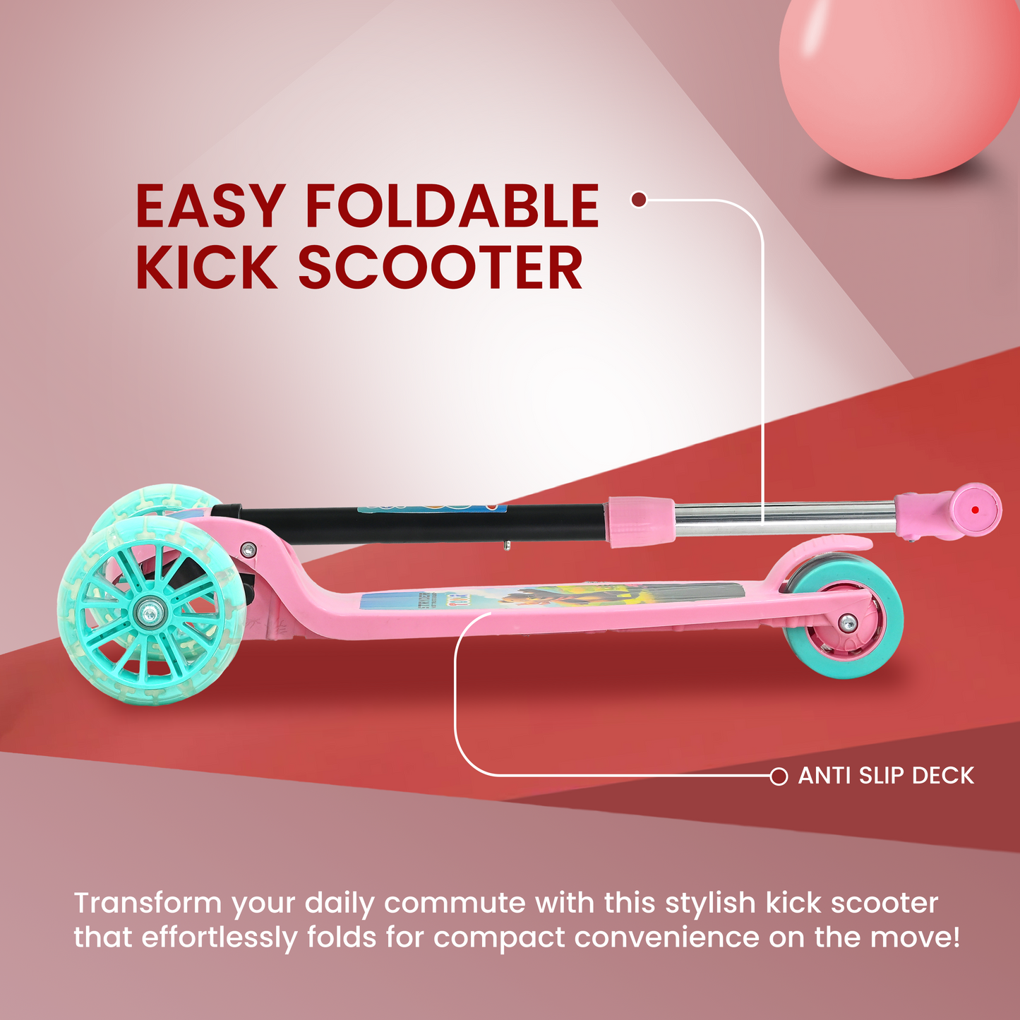 TODLR Kick Scooter - Pink