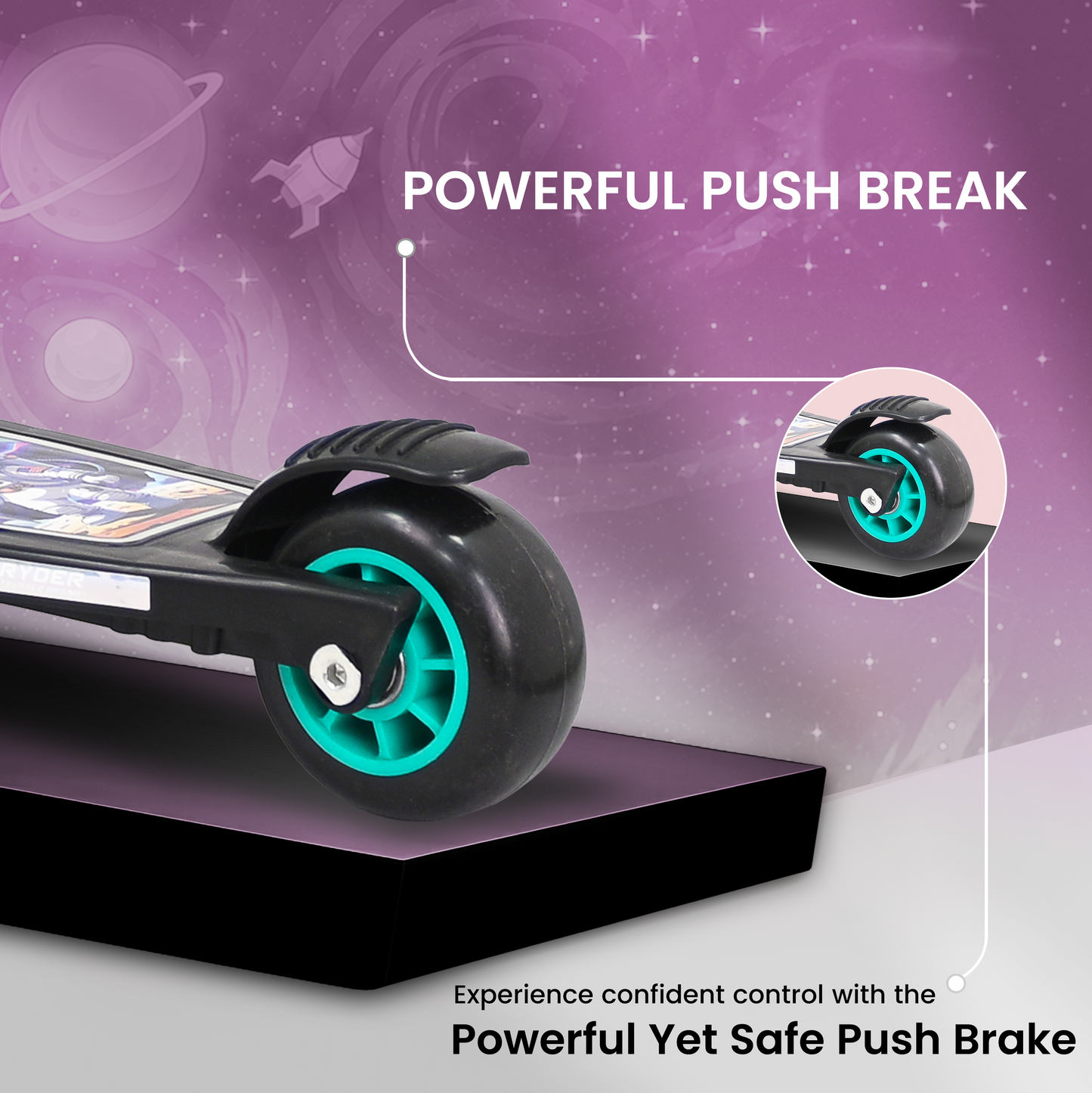 TODLR Nasa Kick Scooter - Black