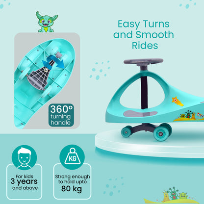 TODLR SWING CAR MUSIC/LIGHT - Seagreen