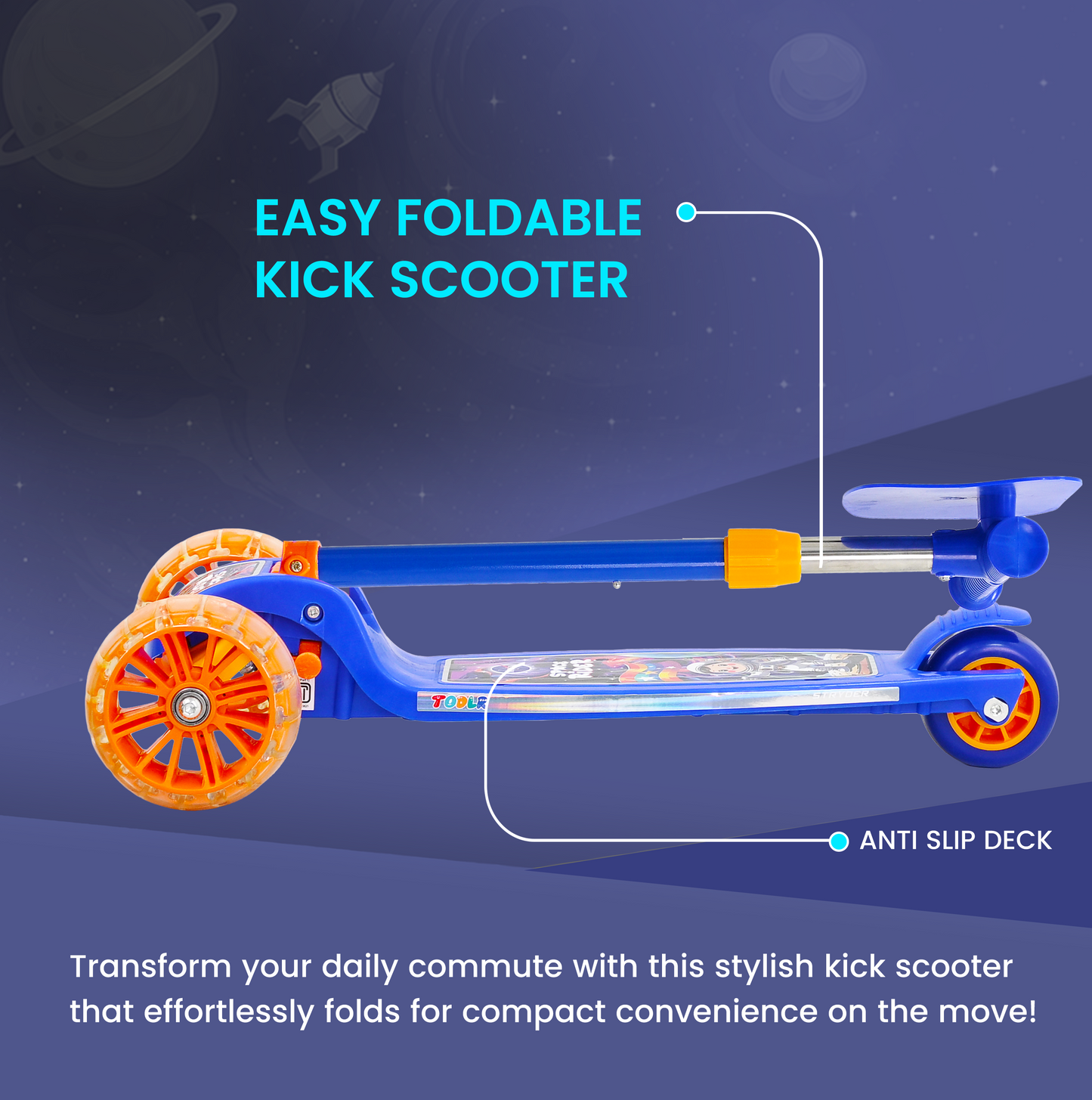 TODLR Nasa Kick Scooter - Blue