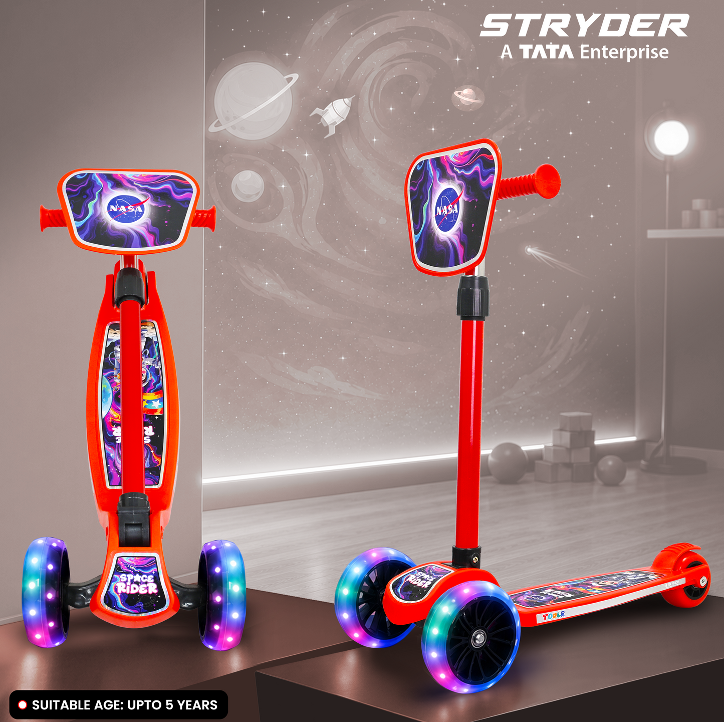 TODLR Nasa Kick Scooter - Red