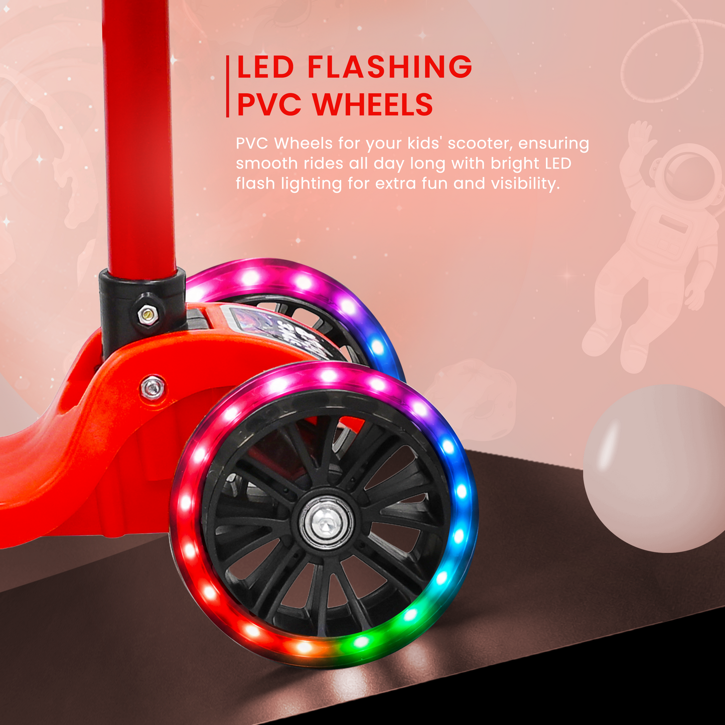 TODLR Nasa Kick Scooter - Red