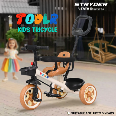 Nody Plus Tricycle With Parental Control & Harness - Brown 
