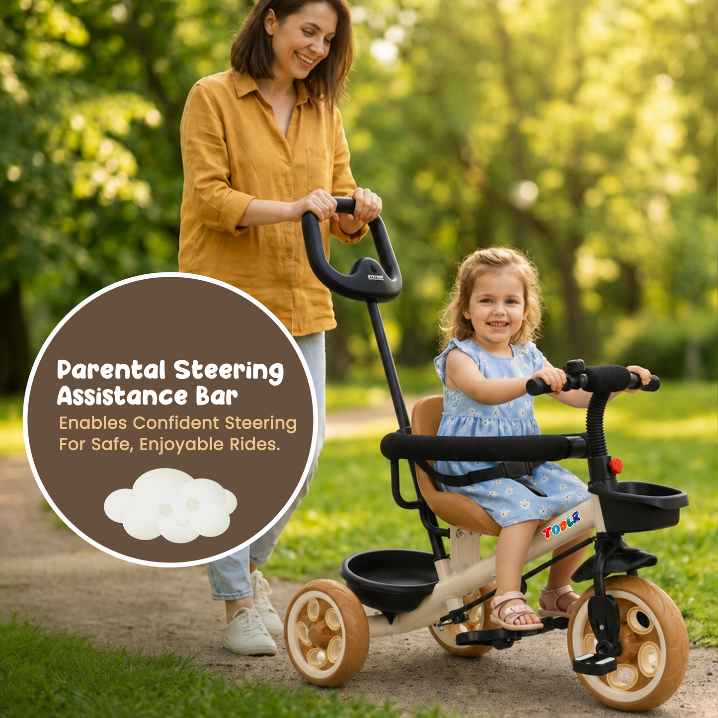 Nody Plus Tricycle With Parental Control & Harness