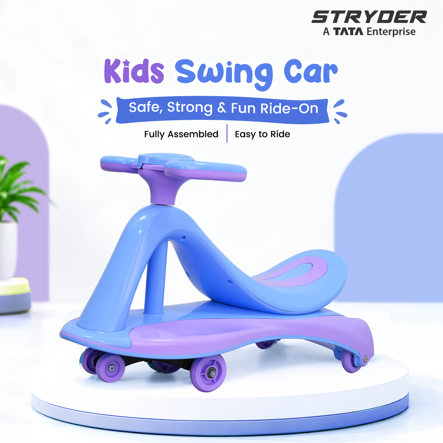 TODLR SWING CAR Airo with Light & Music - Blue