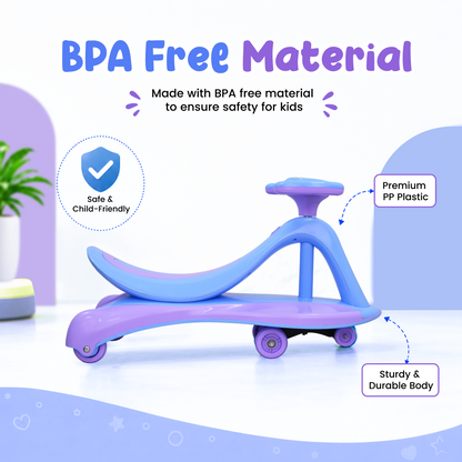 TODLR SWING CAR Airo with Light & Music - Blue