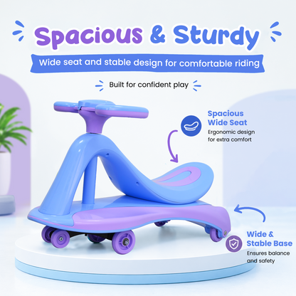 TODLR SWING CAR Airo with Light & Music - Blue