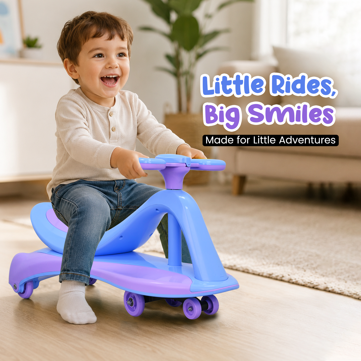 TODLR SWING CAR Airo with Light & Music - Blue