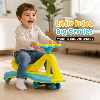 TODLR SWING CAR Airo with Light & Music - Yellow