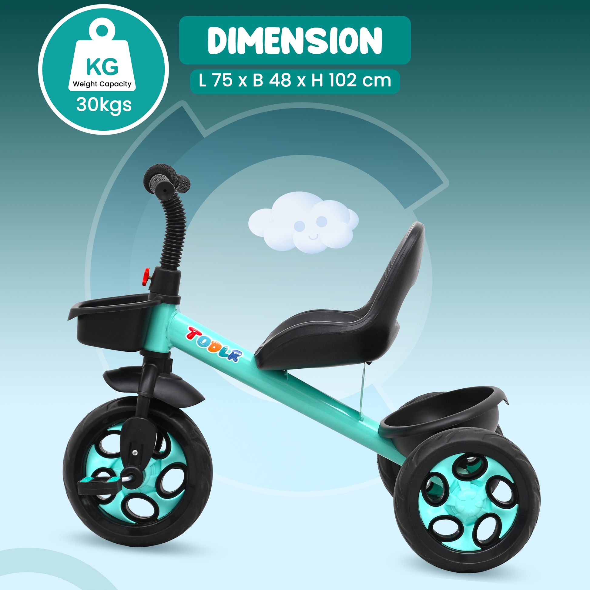 Nody Tricycle - Cyan