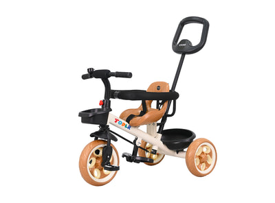 Nody Plus Tricycle With Parental Control & Harness - Brown 