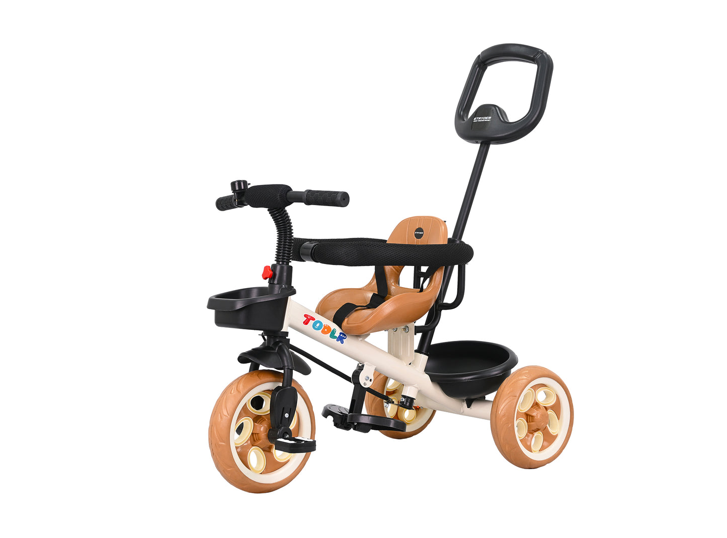 Nody Plus Tricycle With Parental Control & Harness - Brown 