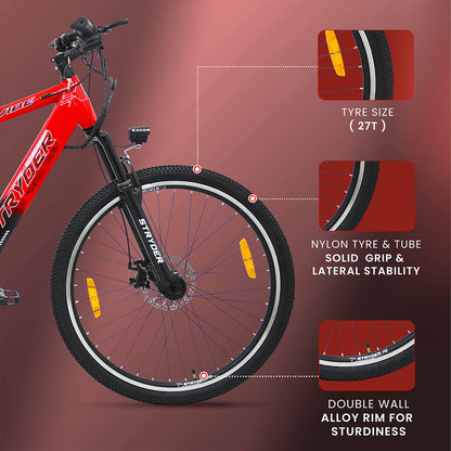 tata e-vibe - red