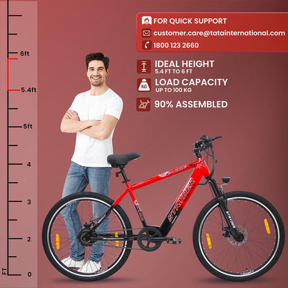 tata e-vibe - red