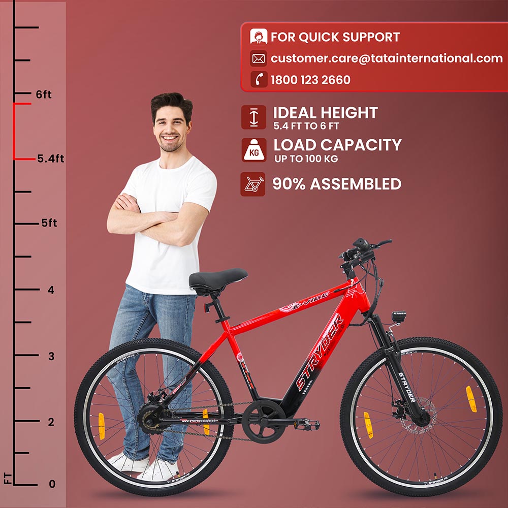 tata e-vibe - red