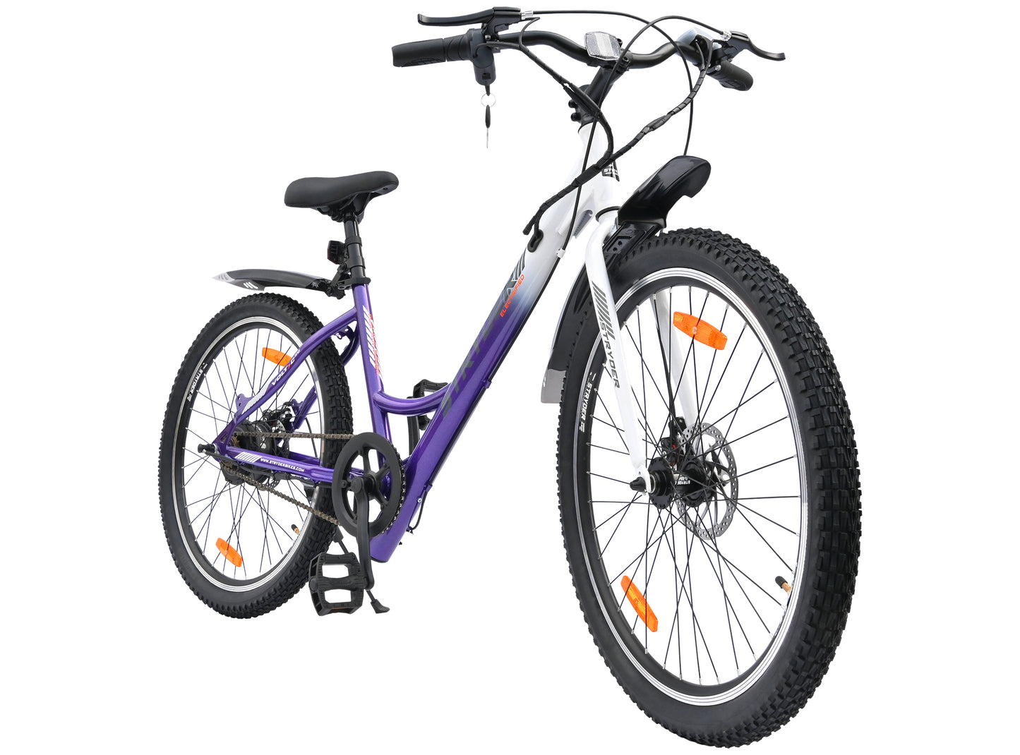 26 Inch Voltic Go Electric Bicycle - purple