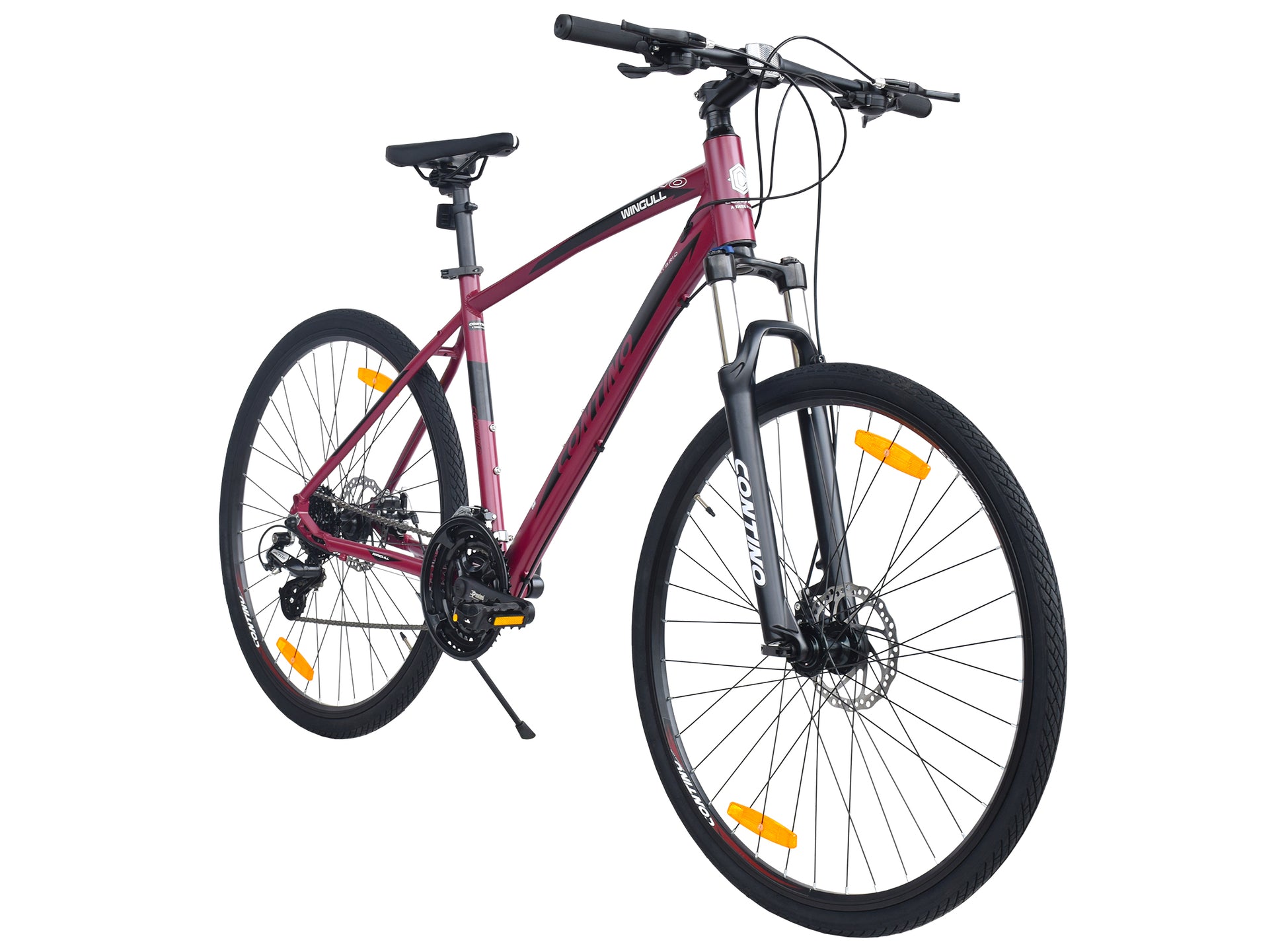 Contino 700C Wine Red Wingull MTB Bicycle - wine red