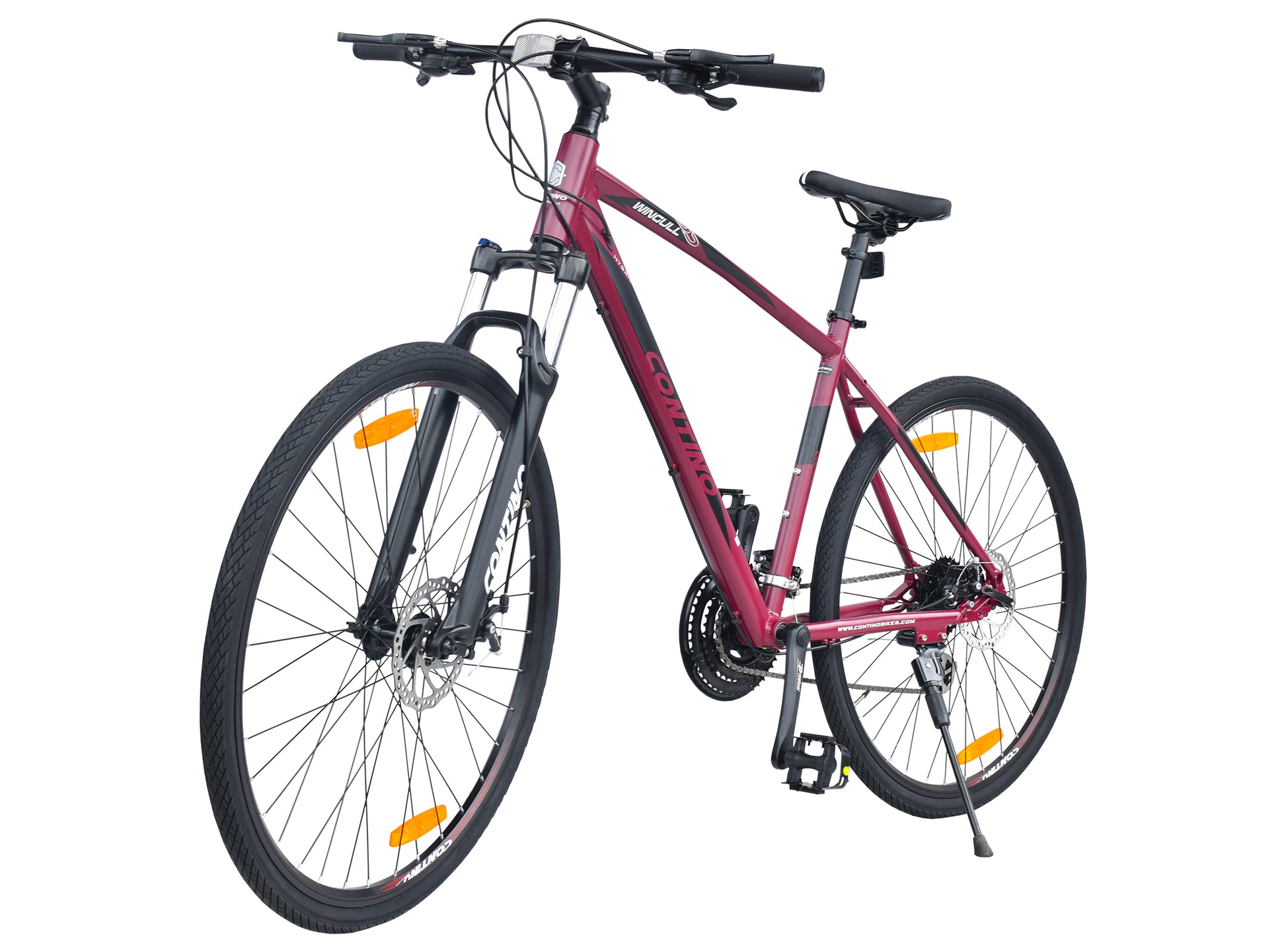 Contino 700C Wine Red Wingull MTB Bicycle - wine red