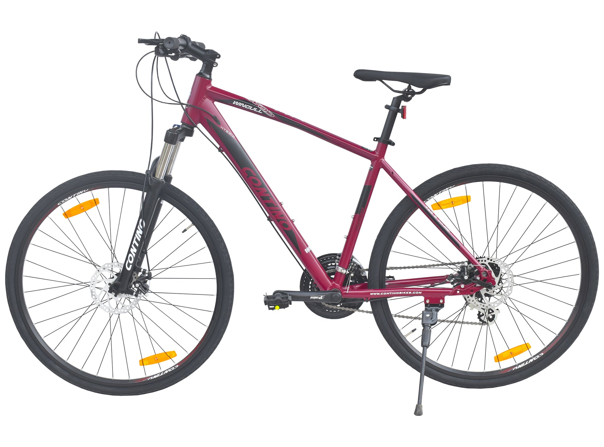 Contino 700C Wine Red Wingull MTB Bicycle - wine red