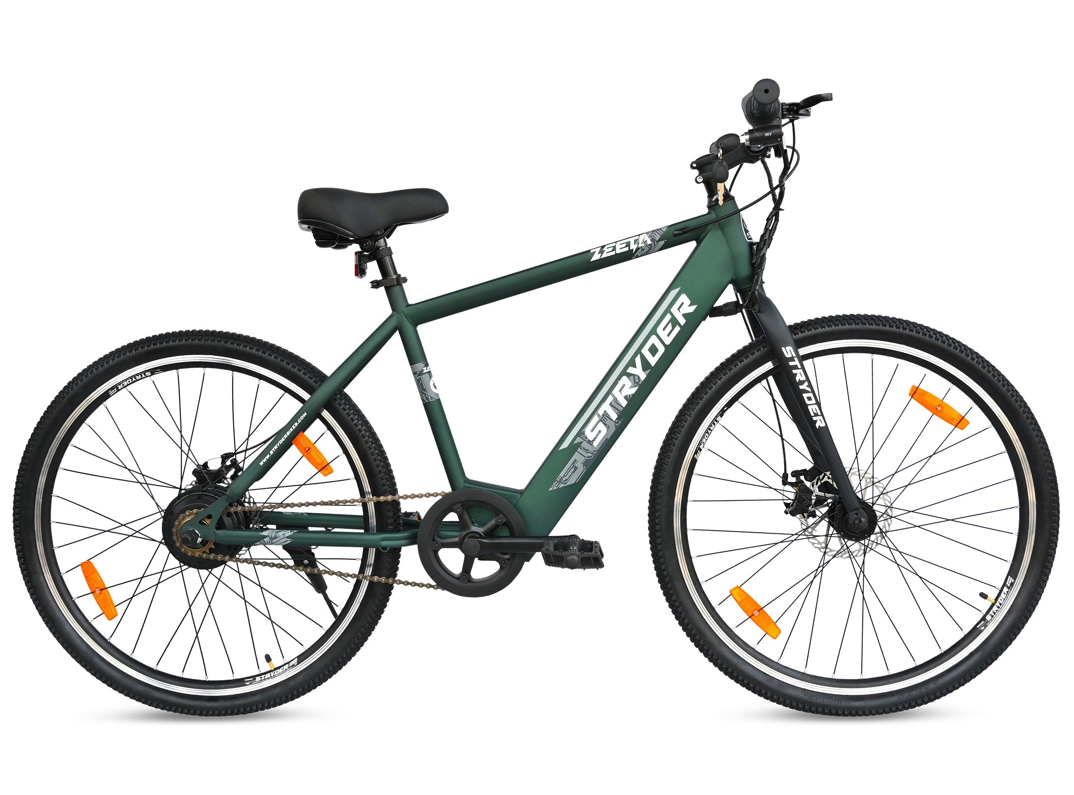 27.5 Inch Forest Green Zeeta Electric Bicycle - forest green